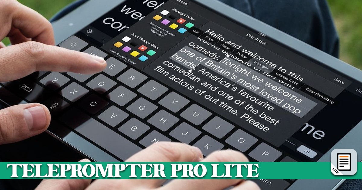 What is the best teleprompter app for iPad? Teleprompter Pro Lite