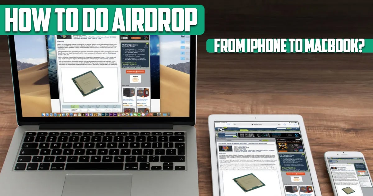 How to airdrop from iPhone to MacBook?