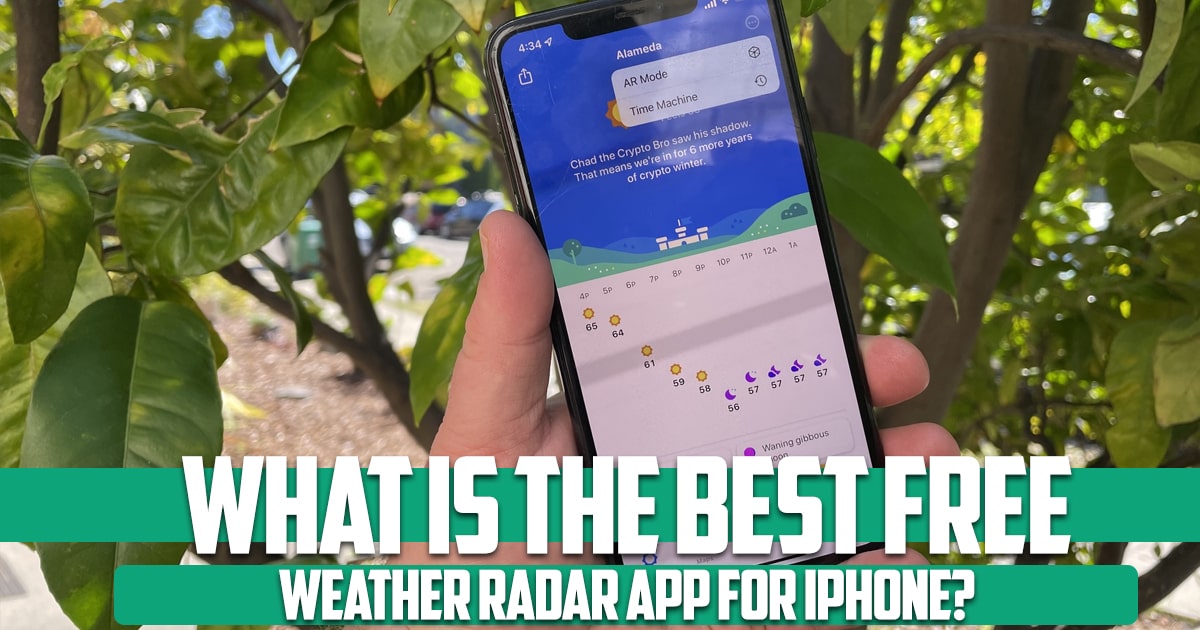 What is the best free weather radar app for iPhone?
