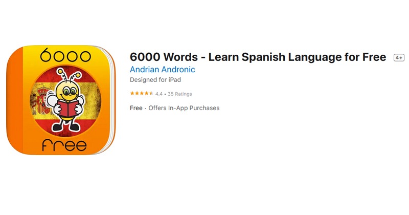 6000 Words - Learn Spanish Language for Free