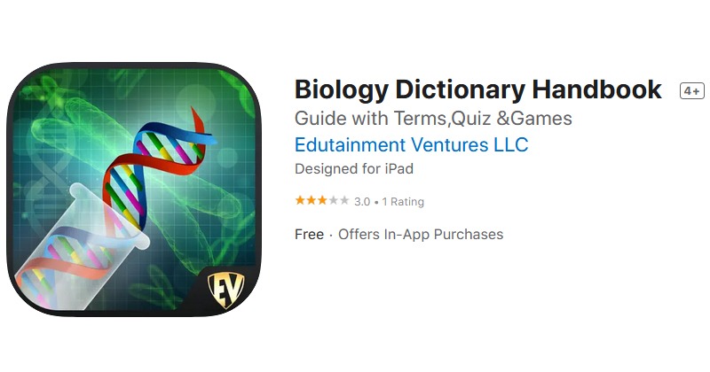 Biology Dictionary Handbook