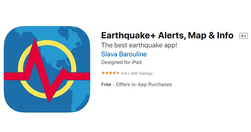 Earthquake+ Alerts, Map & Info