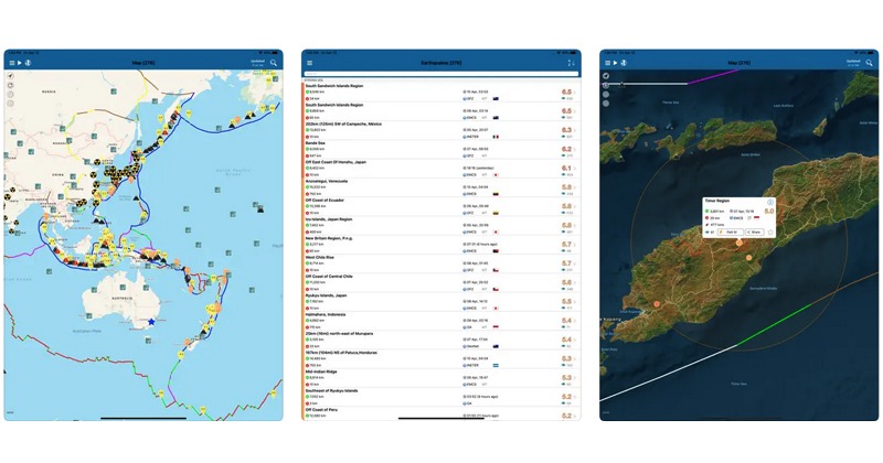 Earthquake+ Alerts, Map & Info