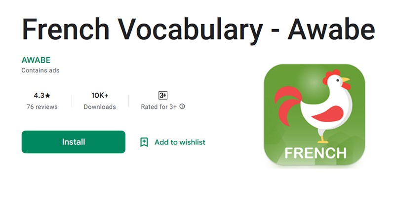 French Vocabulary - Awabe