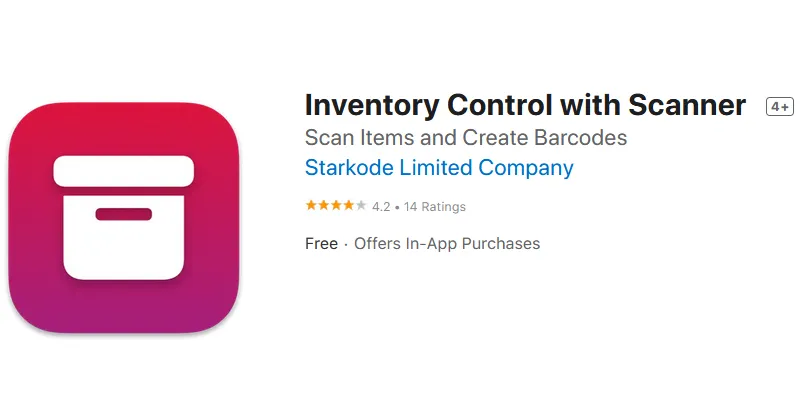 Inventory & barcode scanner