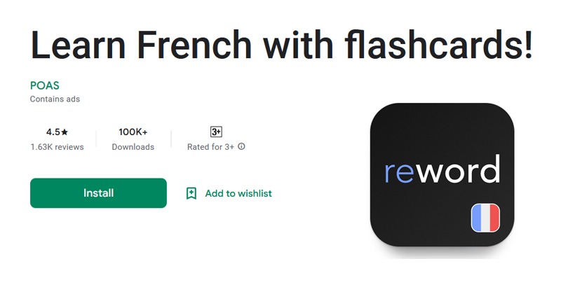Learn French with flashcards