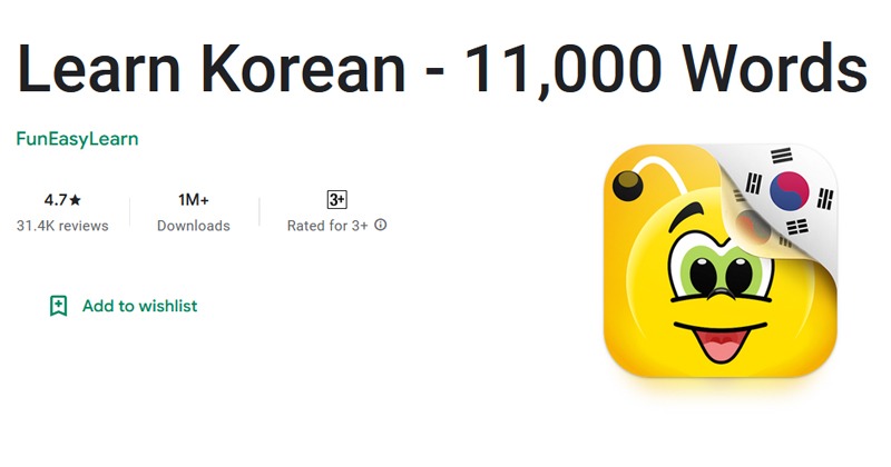 Learn Korean - 11,000 Words