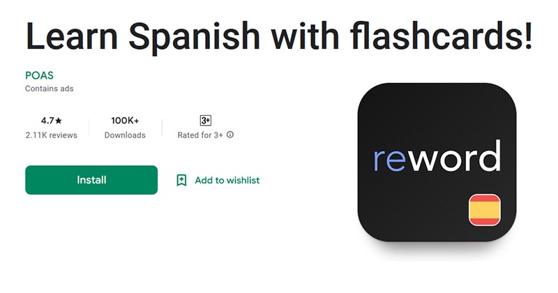 Learn Spanish with flashcards!