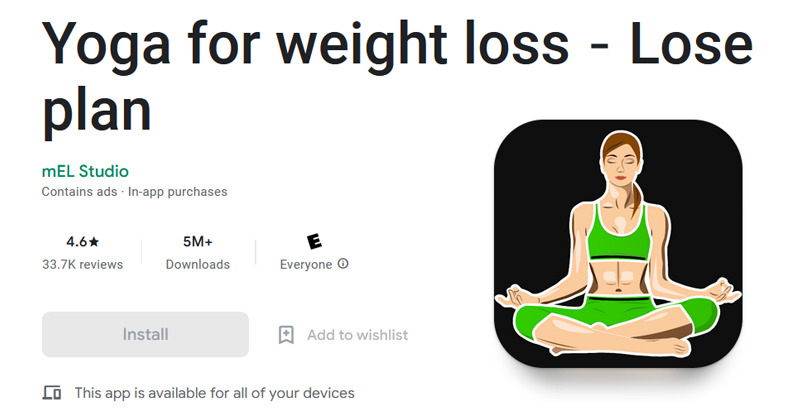Yoga for weight loss－Lose plan