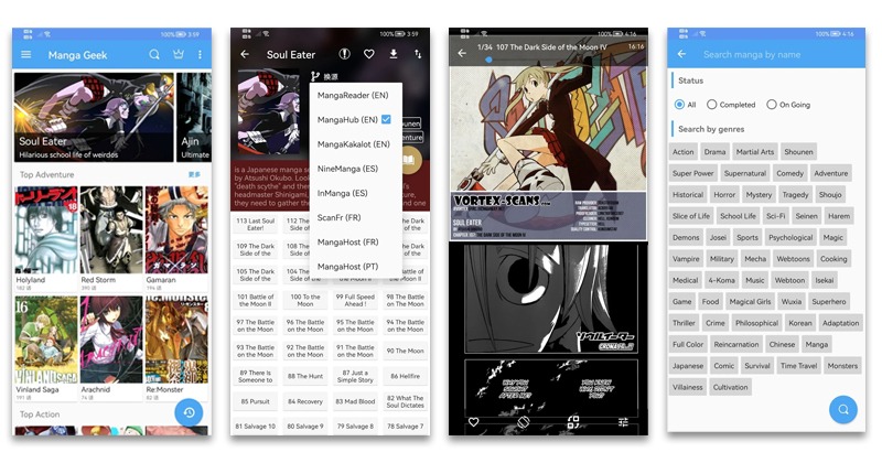 Manga Geek - Manga Reader screenshots