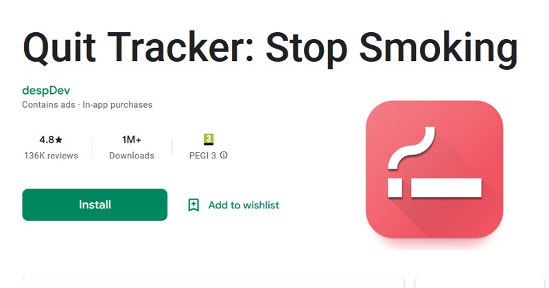 Quit Tracker: Stop Smoking