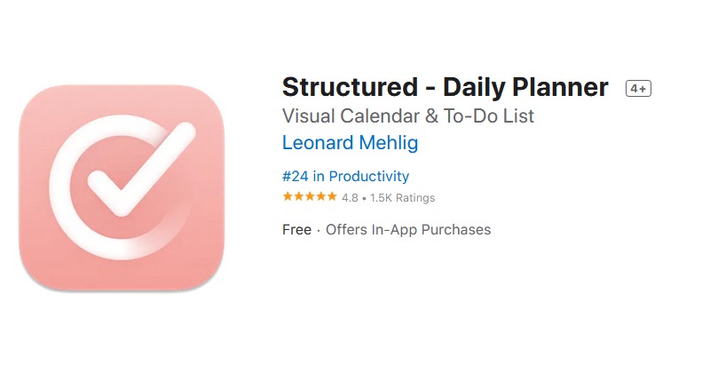 Structured - Daily Planner