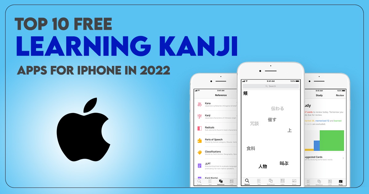 Top 10 Free Learning Kanji Apps for iPhone in 2022