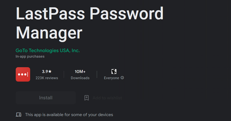 LastPass Password Manager1