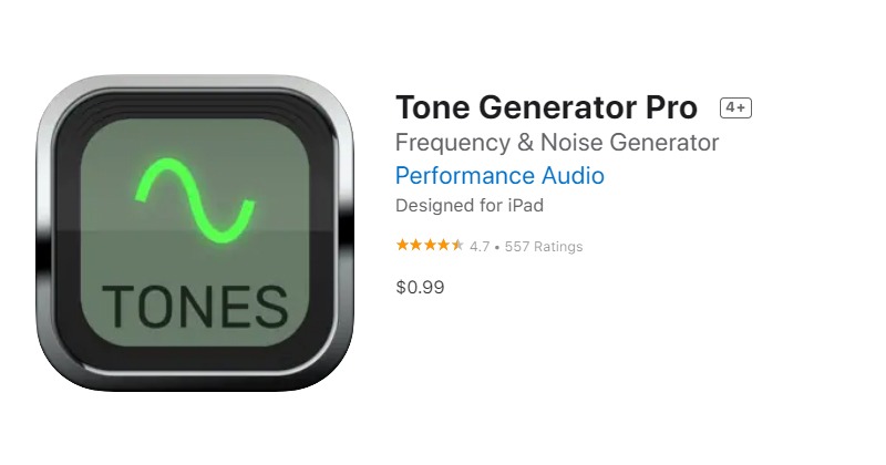 Top 3 free Tone Generator apps for iphone